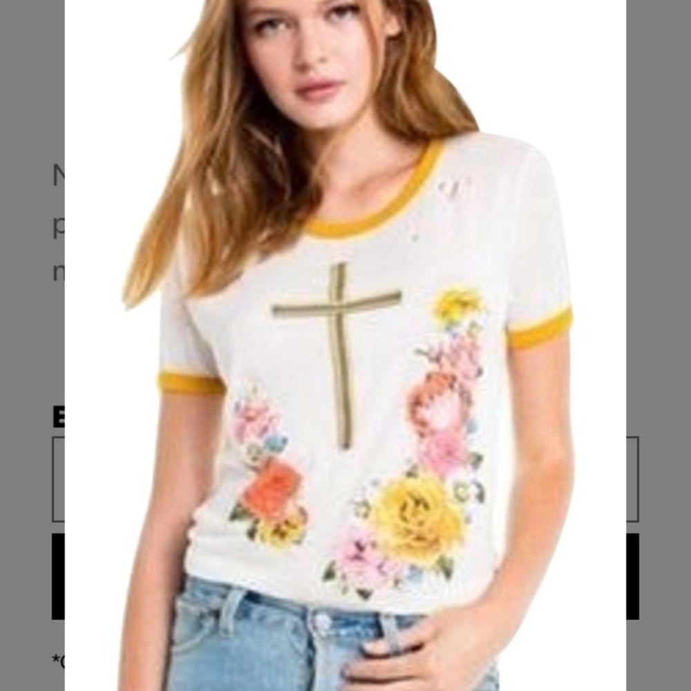 Wildfox Confessional Easter Johnny Ringer Tee - image 2